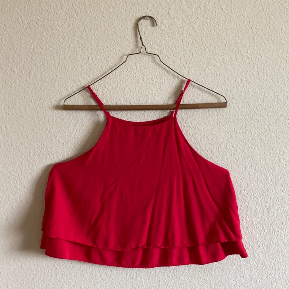 Forever 21 red, flowy tank top.